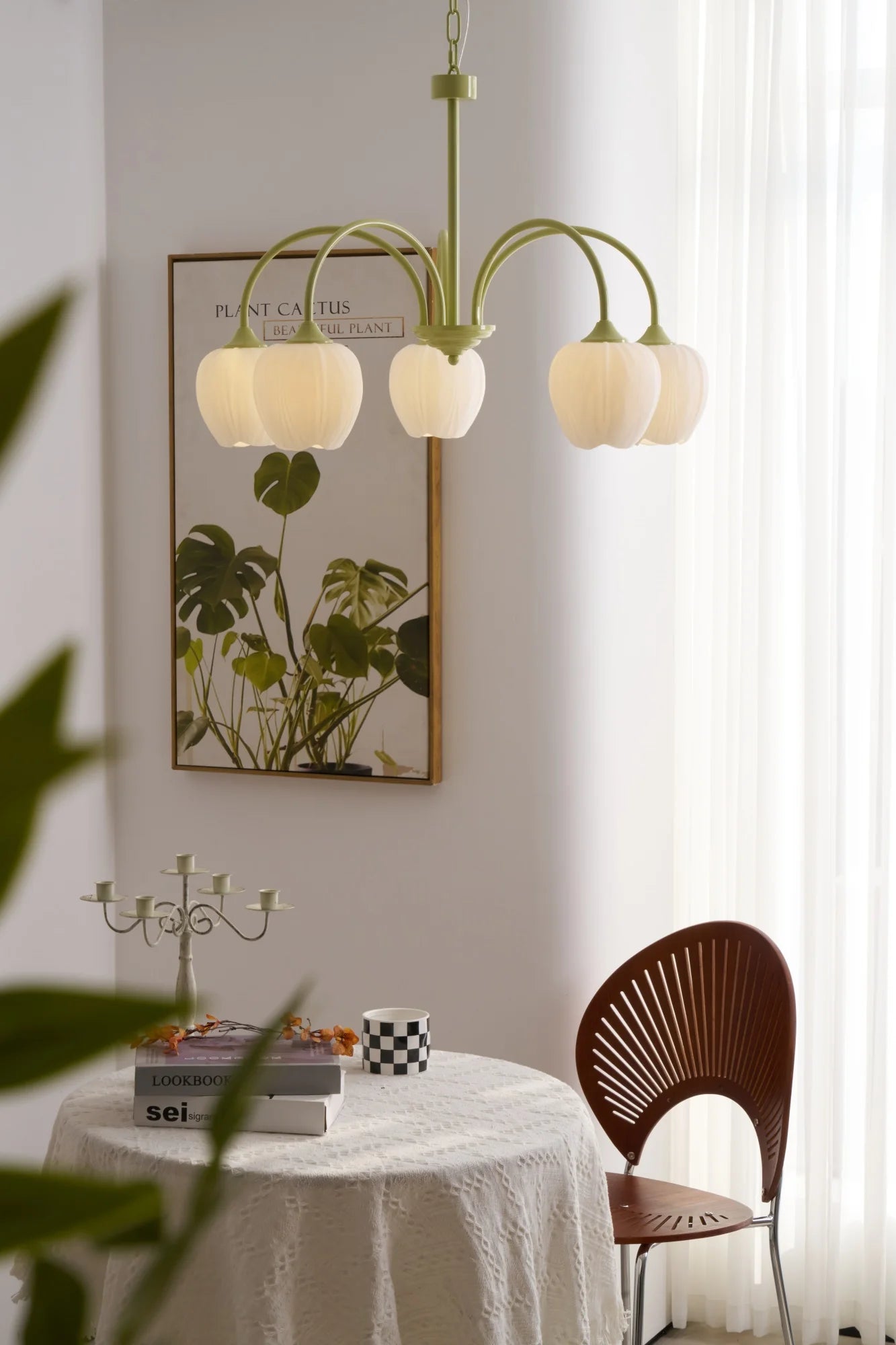 Tulip Matcha Chandelier