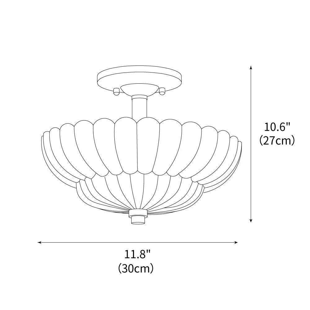 Umbrella Glass Ceiling Light