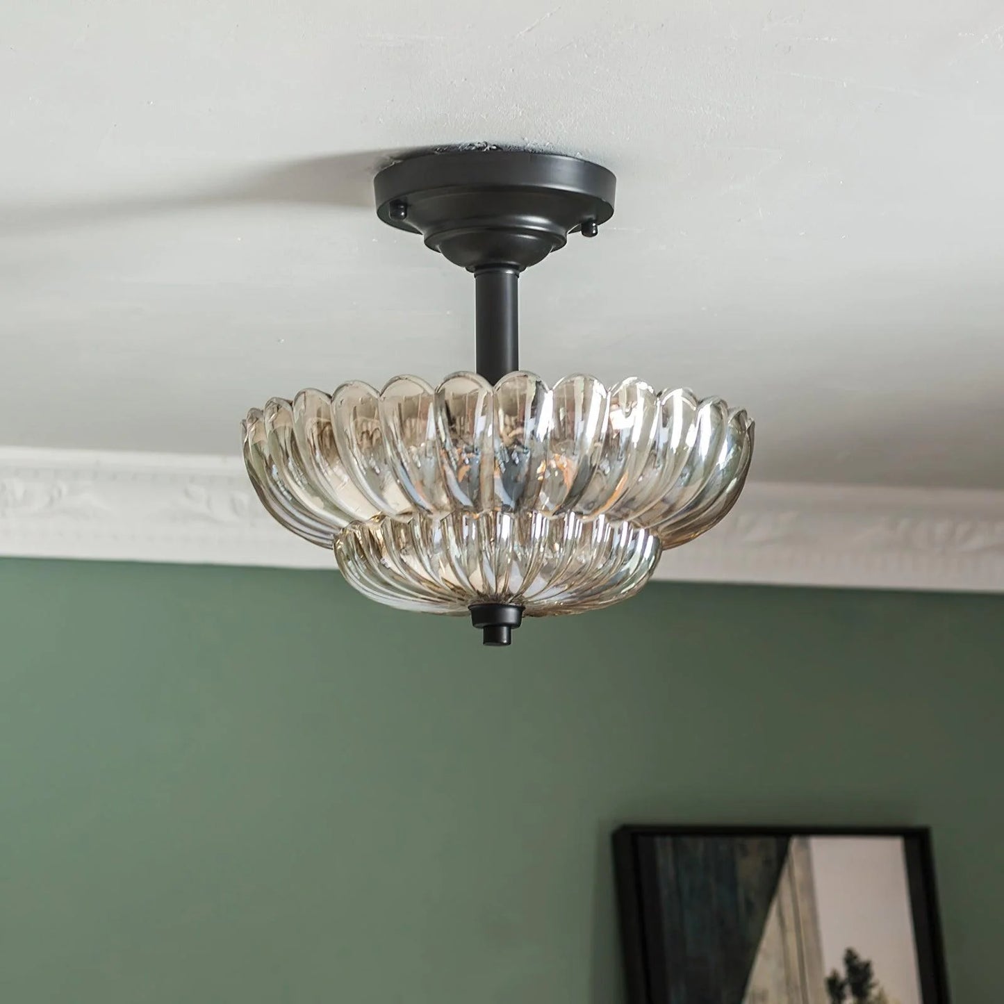 Umbrella Glass Ceiling Light