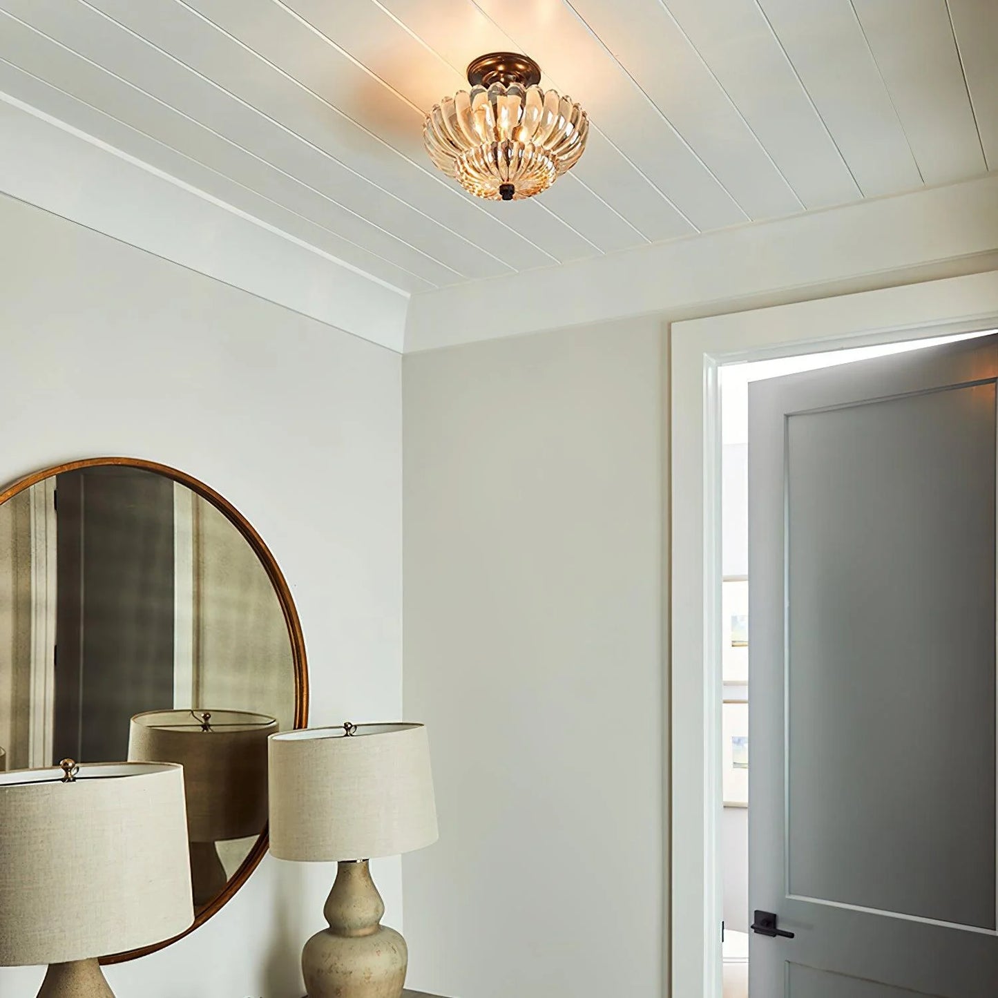 Umbrella Glass Ceiling Light