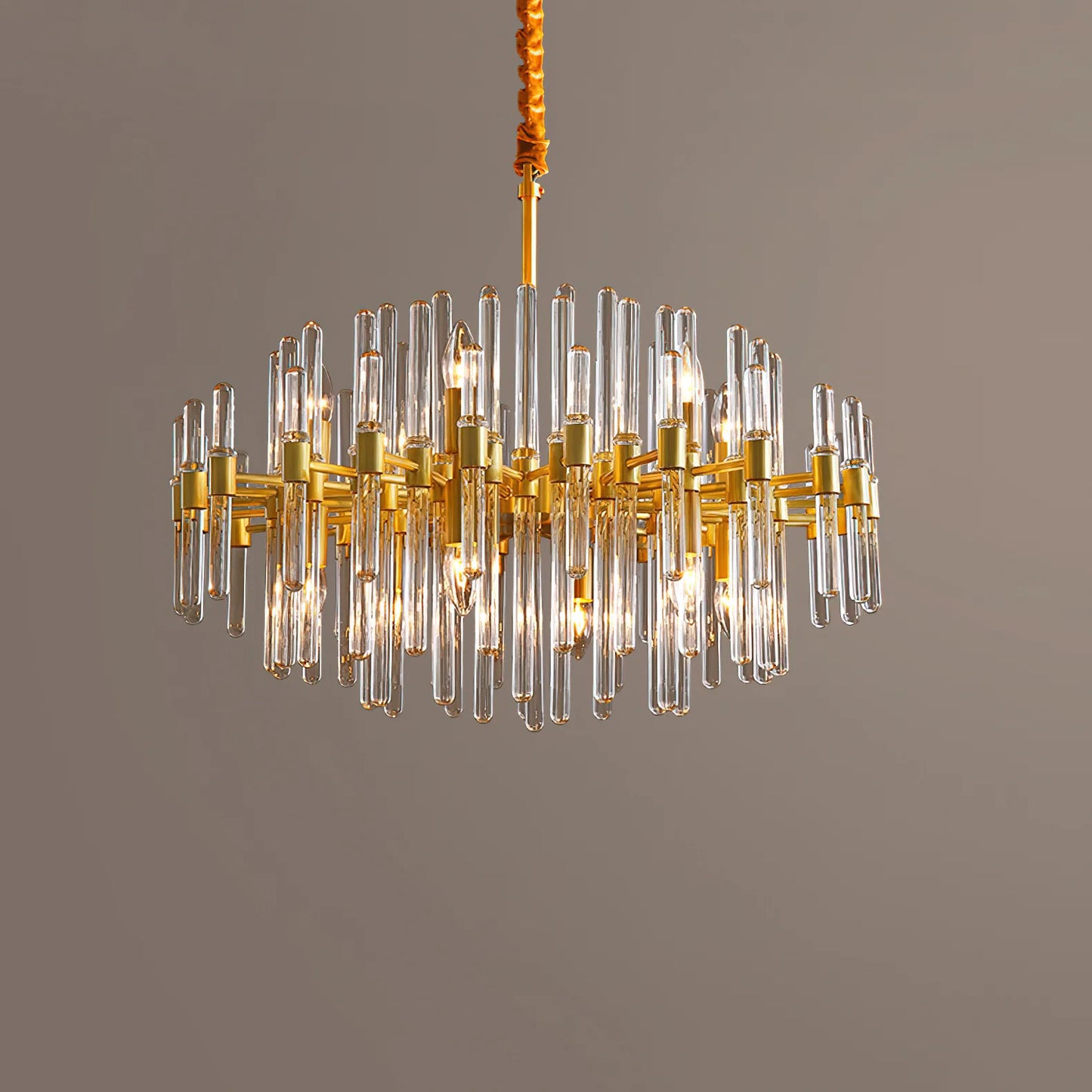 Vintage Antique Brass Chandelier