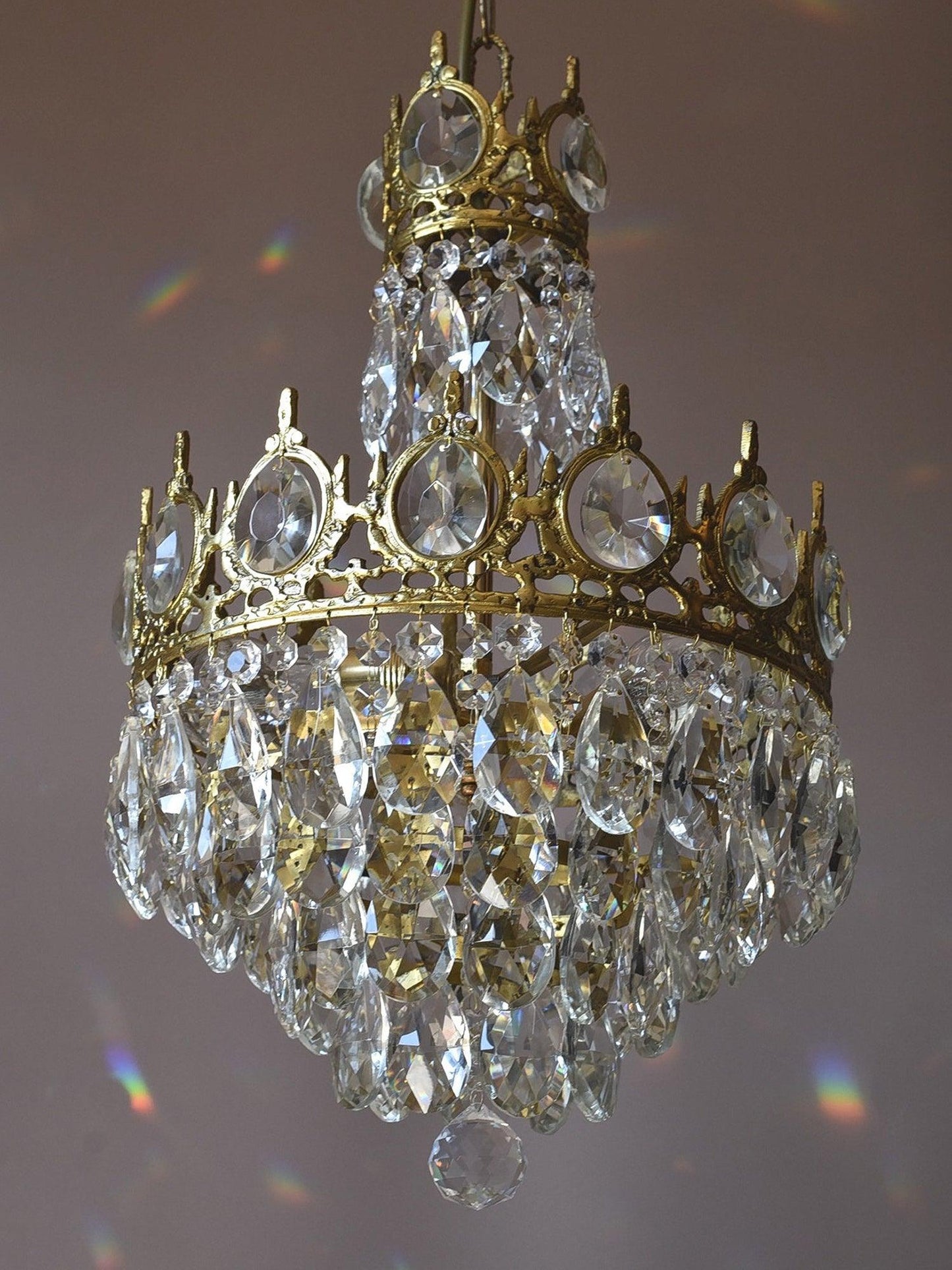 Vintage Crystal Chandelier