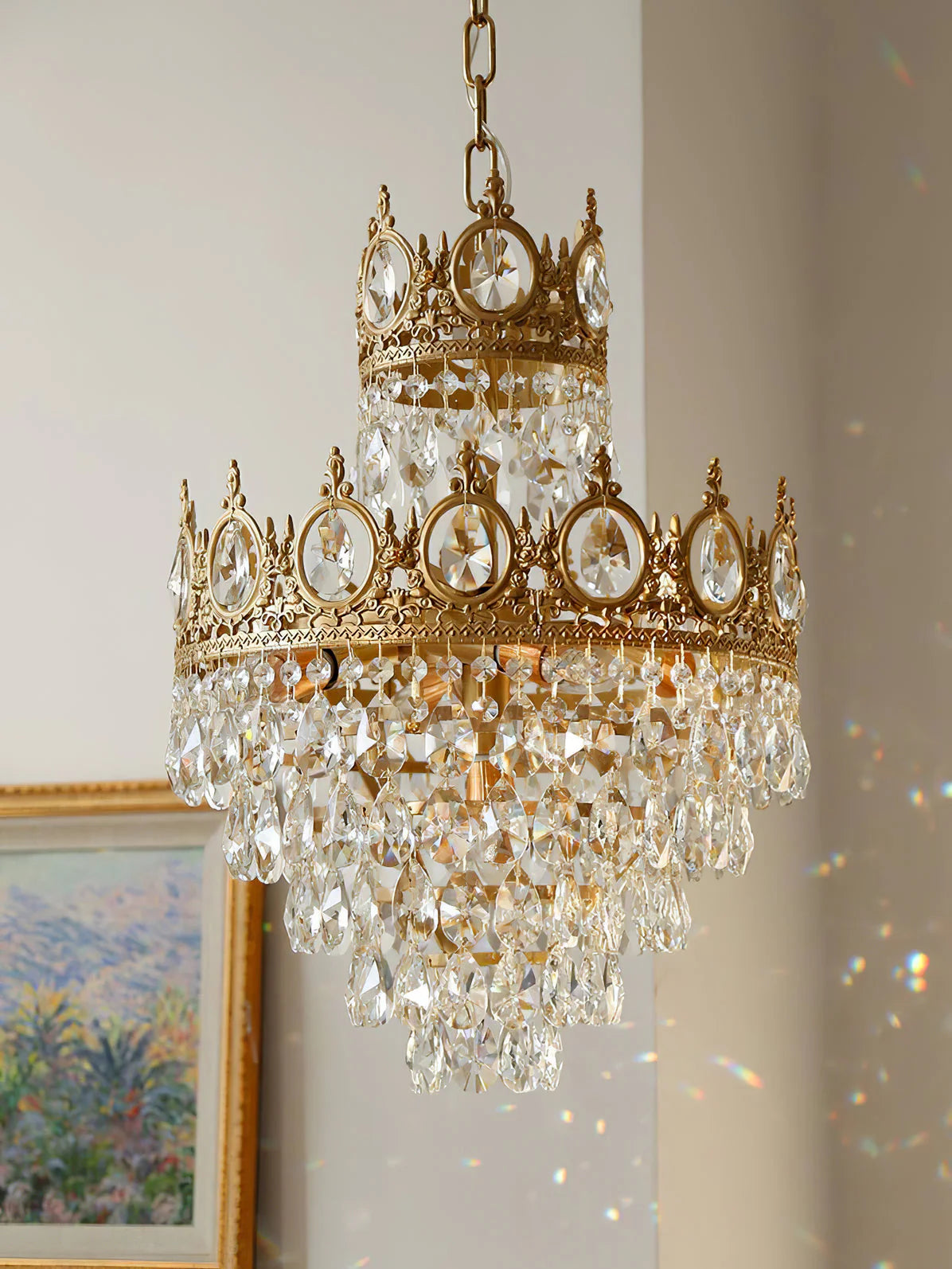 Vintage Crystal Chandelier