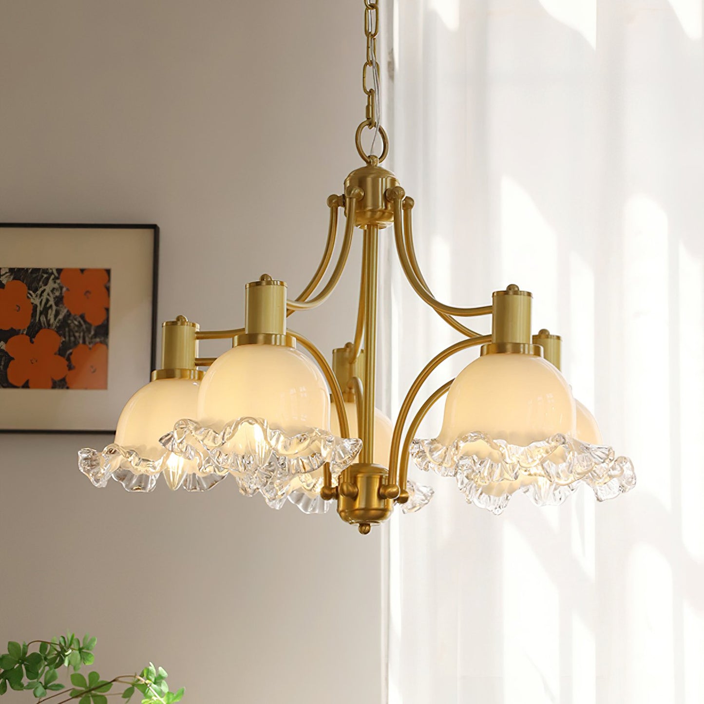 Vintage Floral Chandelier