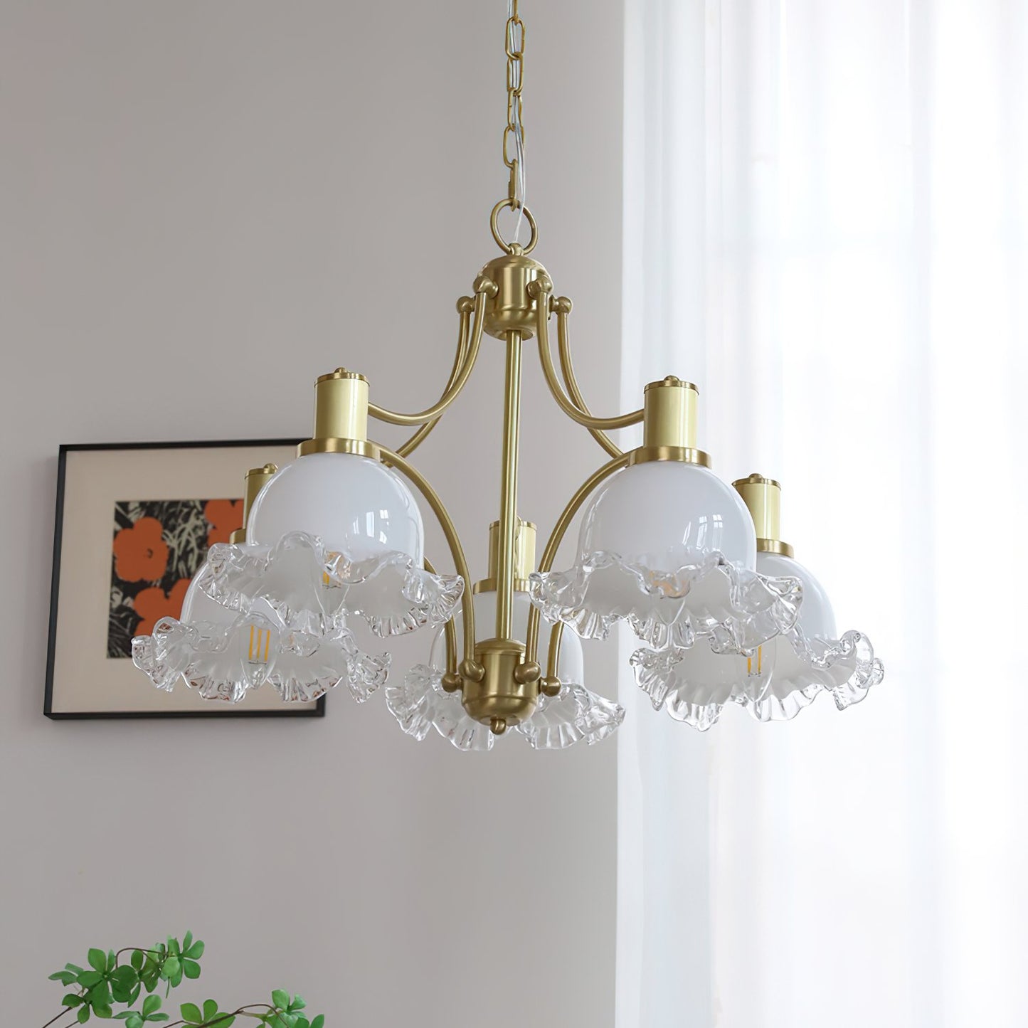 Vintage Floral Chandelier
