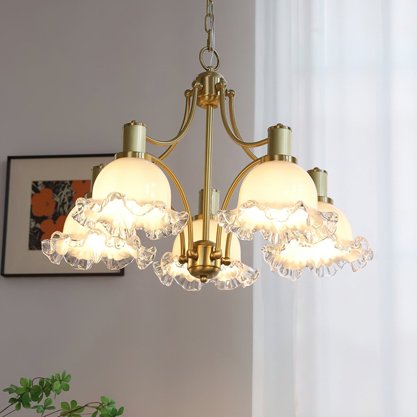 Vintage Floral Chandelier