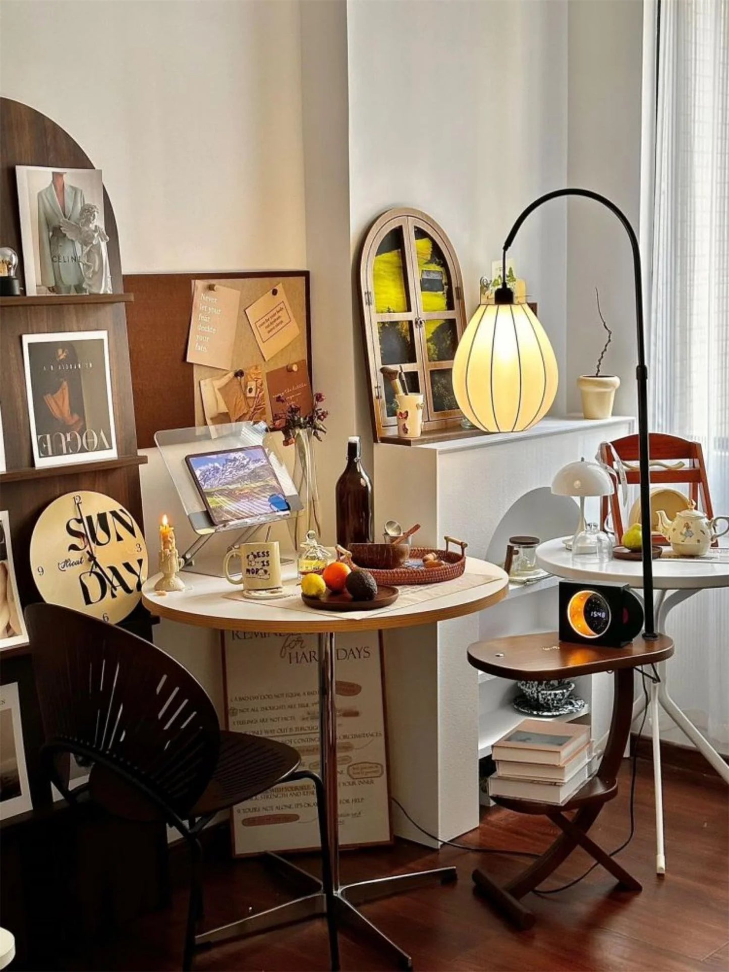 Vintage Magazine Floor Lamp