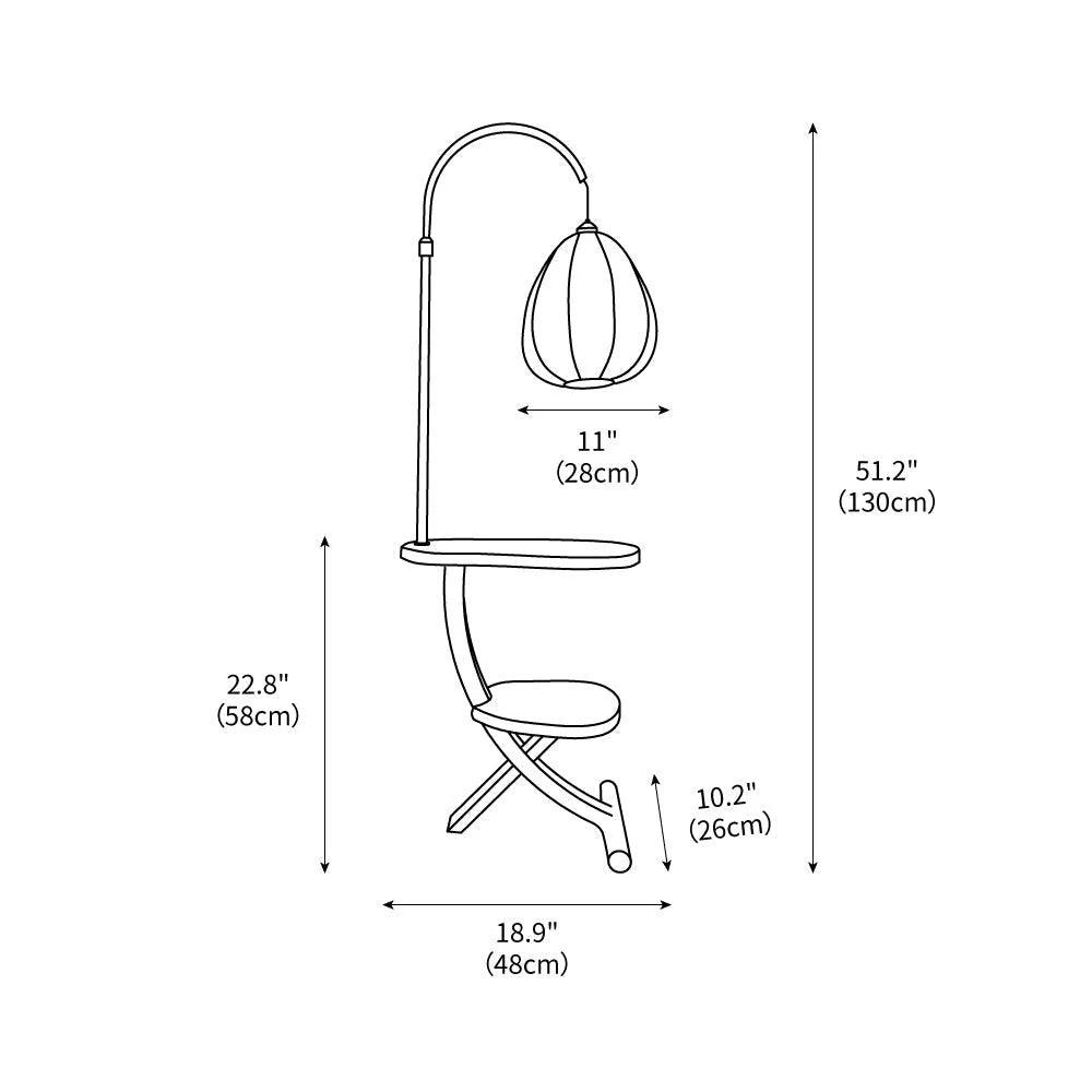 Vintage Magazine Floor Lamp