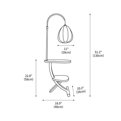 Vintage Magazine Floor Lamp