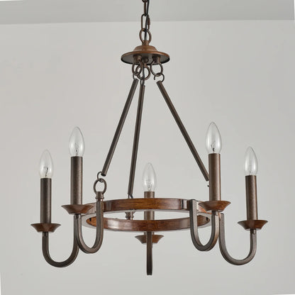 Wagon Wheel Chandelier