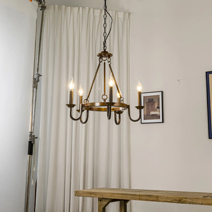 Wagon Wheel Chandelier