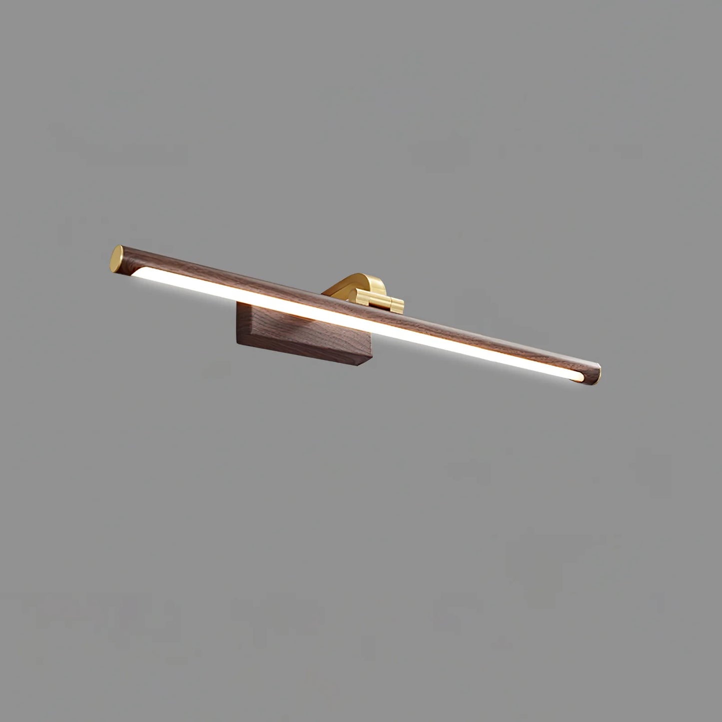 Walnut Color Linear LED Wall Light