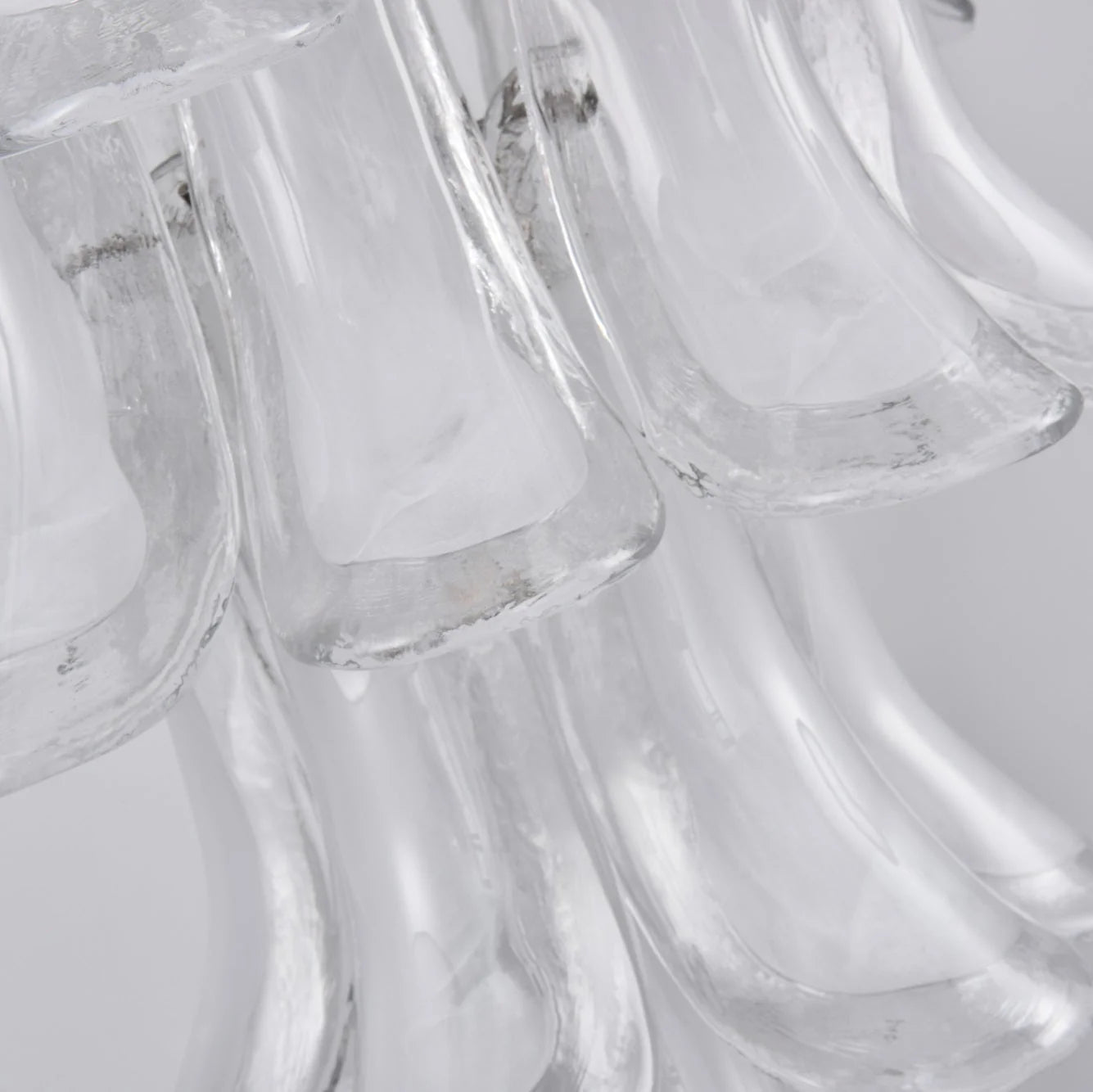 White Cloud Glass Petals Chandelier