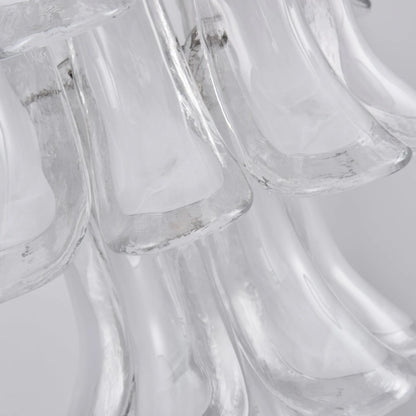 White Cloud Glass Petals Chandelier