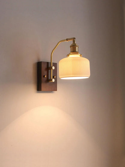 Wood Ceramic Century Sconce