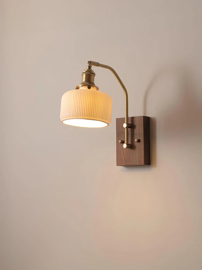 Wood Ceramic Century Sconce