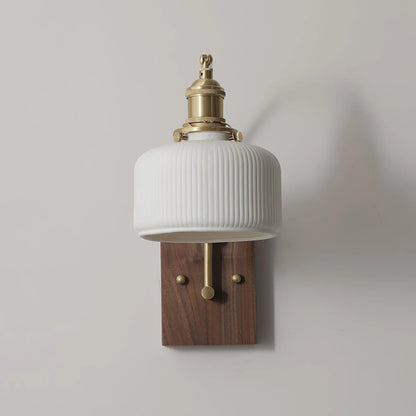Wood Ceramic Century Sconce
