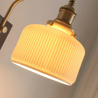 Wood Ceramic Century Sconce