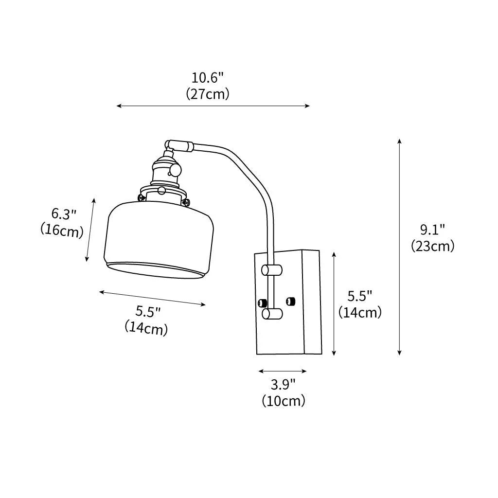 Wood Ceramic Century Sconce
