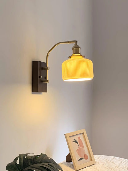 Wood Ceramic Century Sconce