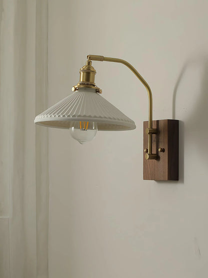 Wood Ceramic Century Sconce
