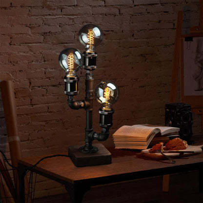 Wood Edison Table Lamp