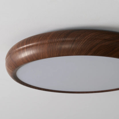 Wood Grain Round Ceiling Lamp