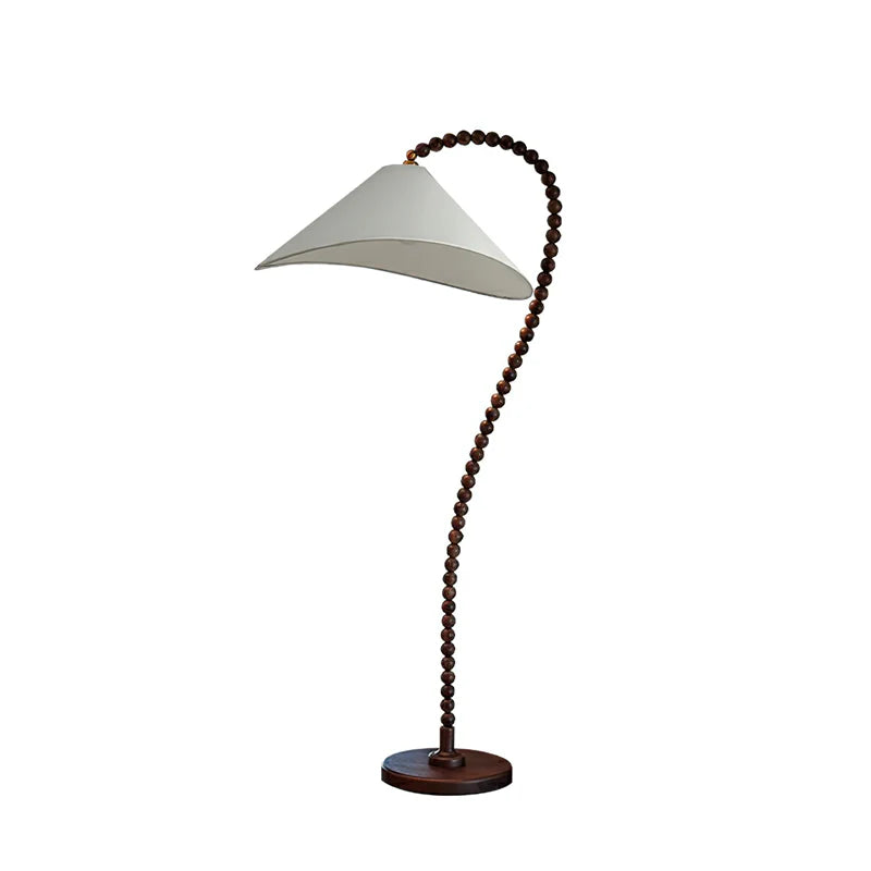 Wooden Bead Floor Lamp