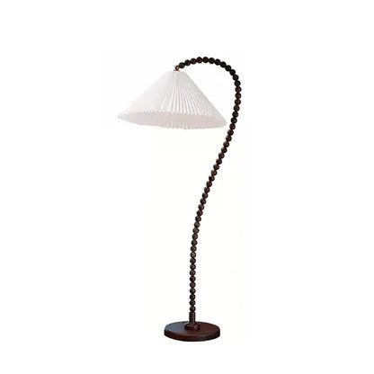 Wooden Bead Floor Lamp