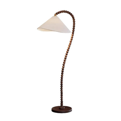 Wooden Bead Floor Lamp