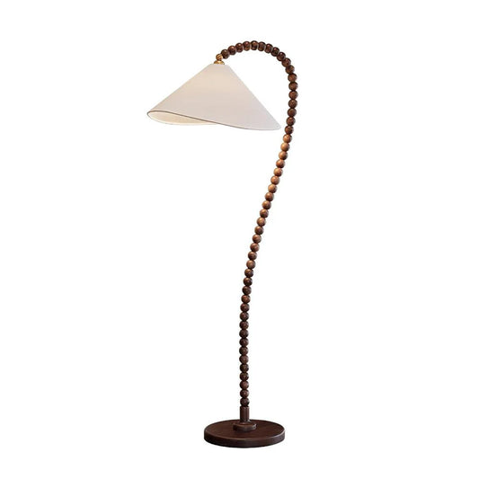 Wooden Bead Floor Lamp