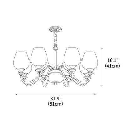 Woodland Jar Chandelier